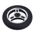 Walker Wheel, 4 Holes Wheelchair Wheel 250mm Alloy Steel Hub for Carts. 