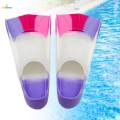Kids Swim Fins Short Diving Swim Training Fins for Beginner Girls Boys Violet XS. 