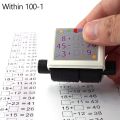 Household Office Supplies Mathematics Practice Addition And Subtraction Number Rolling Stamp Within 100 Math Roller Stamp. 