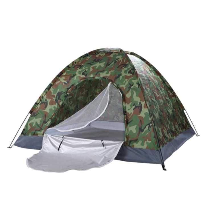Green 4 manual Durable Light weight  Camping Tent