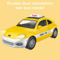 Car Sound Effects Taxi Toy Fun Festive Mini Taxi Toy with Lights Music Perfect Gift for Kids' Birthdays Christmas. 