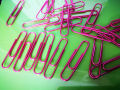【GlowBound】50mm large size paperclips 20 pcs/pkg cute metal clip bright pink rose color plastic wrap paper clip bookmark school supplies. 