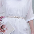 Hot Pearls Buckle Elastic Women Waist Belt Fashion Girls Dress Vintage Thin Belt for Jeans Skirt. 