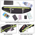 Outtobe Running Waist Belts Belt Bag Adjustable Running Pouch Slim Running Belt Phone Holder Waist Bag Fanny Pack Slim Fit Jogging Belt Reflective Strips, Fanny Pack for Workouts Sports Fits All Phone Under 6.5 with Foldable Water Bottle Holde. 