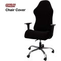 Elastic Electric Gaming Chair Covers Household Office Internet Cafe Rotating Armrest Stretch Chair Cases(Black). 