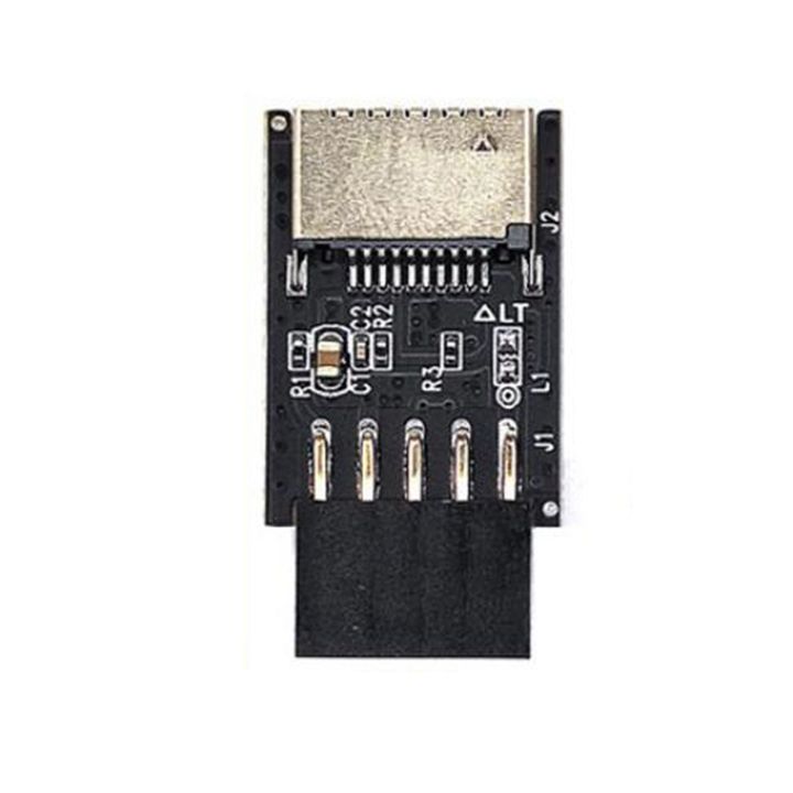 2X Motherboard USB2.0 9Pin to TYPE-C A-KEY Front Connector Converter USB3.2 TYPE-E Interface Header Extender Card