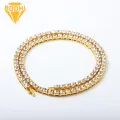 Men Hip-hop Necklace Men's Hip Hop Rhinestone Choker Necklace Stylish Cuban Neck Decoration Jewelry for Fashionistas Alloy Necklace. 