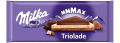 Milka MMMAX Triolade - Milk/White/Dark Chocolate Bar 280g. 