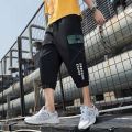 Cropped Pants Men's Summer ThininsTrendy Teen All-Matching and Handsome Workwear Shorts Versatile Casual Breeches. 