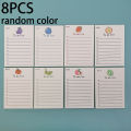 50 Sheets/Book Simple Memo Pad Note Book Tearable Not Sticky Kawaii Decoration Sticky Notes Fruit Hand Account Memo Message Paper To Do List. 