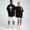 Cross printed unisex T-shirt. 