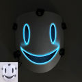 Japanese Anime Cosplay Face Mask Neon High Rise Invasion Mask LED Glowing Mask Sky invasion Masquerade Cosplay Prop. 
