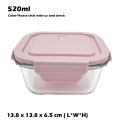 Microwave Safe Glass Containers With Lids Food Storage- (Square). 