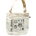 Tote Bag Zipper Lining Cotton Canvas Amuredi Class University Student Casual Large Capacity Comfortable Travel Eco Friendly Shoulder White Bag. 