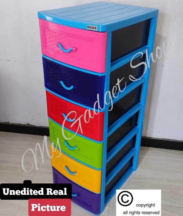 Damro%206%20in%201%20Plastic%20Drawer%20cupboard%20Baby%20Cupboard%20storage%20box%20wardrobe%20office%20cupboard%20-%20Image%202