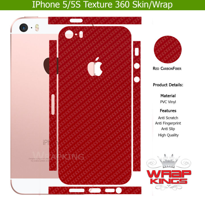 For%20Iphone%205/5s%20Skin/Wrap%20360%20Protection%20Sheet/%20Carbon%20fiber/%20Matte/%20Transparent/%20Lamination%20Back%20And%20Sides%20Included%20Camera%20Skin%20-%20Image%203