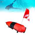 Diver below Ball Scuba Diving Marker Float Inflatable Float for Swim Outdoor. 