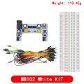 3.3V/5V MB102 Breadboard power module+MB-102 830 points Prototype Bread board for arduino kit +65 jumper wires wholesale. 