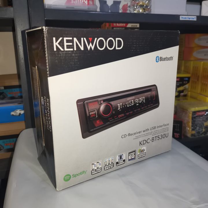 KENWOOD KDC-BT530U Bluetooth CD USB AUX Car Stereo Radio Setup Player ...
