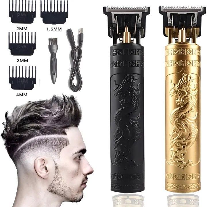 Vintage T9 Men's Hair Clipper Electric Shaver Rechargeable Hair Trimmer Beard Clipper For Barber Hair Cutting