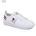 【FOOT SOFA】 Spring And SummerWhite Shoes Fashion Flat Shoes Women Leather Ladies Shoes Female Sneakers Casual Shoes # S-8893. 