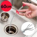 New Kitchen Dredge Tool Creative Sink Cleaning Hook Spring Pipe Sewer Dredging Device Bathroom. 