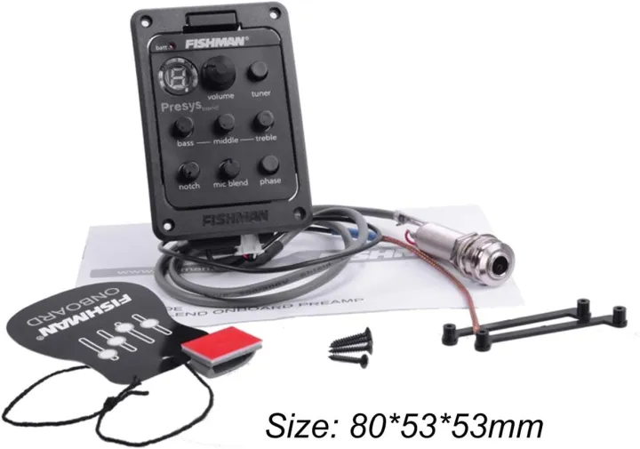 Fishman%204-Band%20EQ%20Equalizer%20Guitar%20Preamp%20Piezo%20Acoustic%20Guitar%20Pickup%20Guitar%20Tuner%20With%20Mic%20Beat%20Board%20CE%20Certification%20guitar%20eq%20fishman%20guitar%20unit%20fishman%20EQ%20-%20Image%202