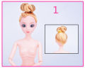 【Fanco Toy store】Moveable Joints Doll Body Solid Cake Baking Princess Naked Body For Dolls With Head Female Figure. 