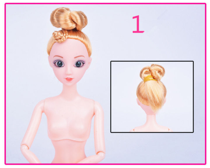 【Fanco Toy store】Moveable Joints Doll Body Solid Cake Baking Princess Naked Body For Dolls With Head Female Figure