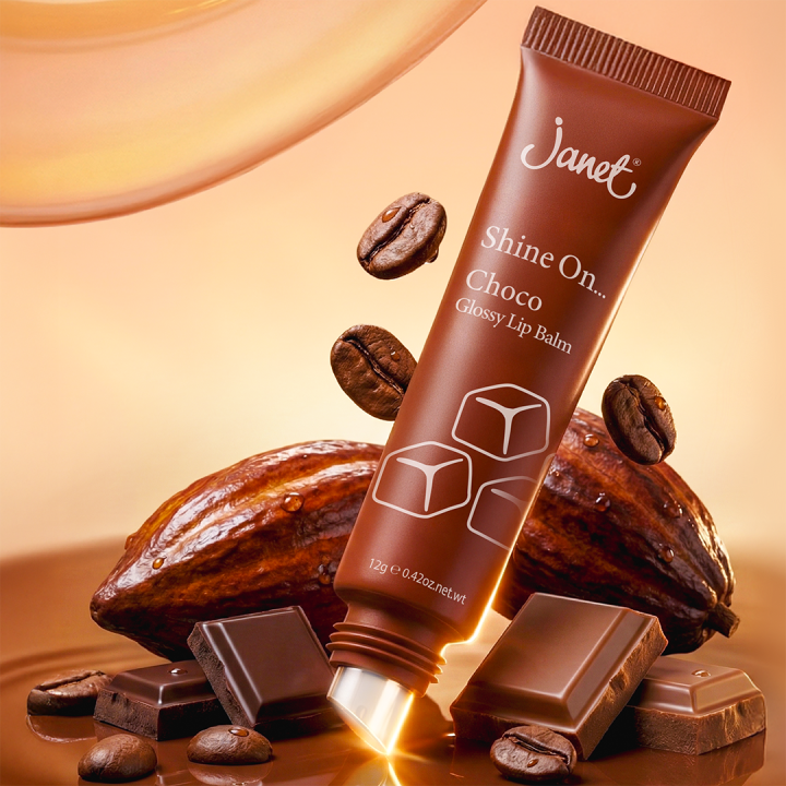 Janet Choco Shine on Glossy Lip Balm