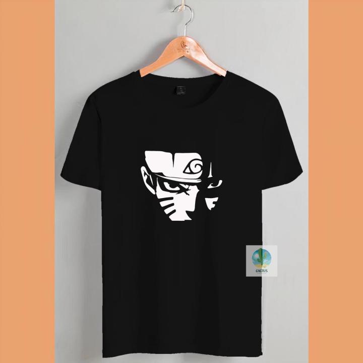 Unisex Anime Naruto Uzumaki Cartoon Cotton Crew Neck T-shirt for men & women