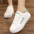 2023Spring and Autumn New White Shoes Soft Sole Sneakers Older Children's Flat Junior High School and Elementary School Students Low-Top Girls' Casual Shoes. 