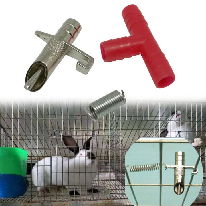 Rabbit Feeding Waterer Nipple Drinker For 8mm Water Pipe Rabbit Water ...