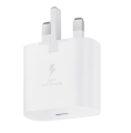 Samsung 25W White Adapter: Fast Charging Powerhouse. 