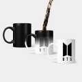 KPOP BTS Logo Colour Changing Limited Magic Coffee Mug Cup BT21 Heat Changing. 