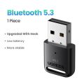 UGREEN USB Bluetooth 5.3 PC Adapter Portable Mini USB Flash Drive Win 11/10/8.1 Wireless Mouse Keyboard Music Audio Receiver. 