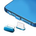 Metal Type-C Dust Plug USB Charging Port Protector Anti-dust Plugs Cover for Type C Phone Interface. 