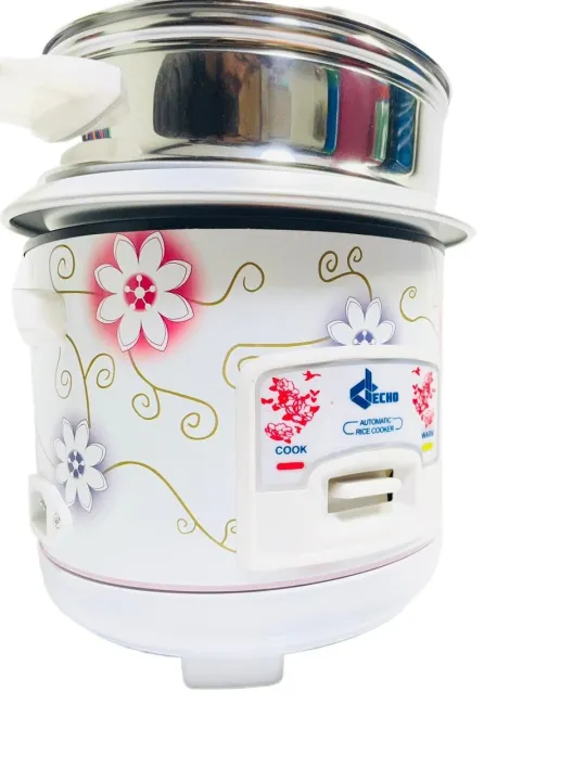 Echo DERC-132 Electric Rice Cooker 0.6L – 350W | Automatic Cook & Warm ...