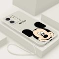 Xiaomi Redmi 13C 12C Luxury Cute Mickey Mouse Casing Matte Liquid Silicon Back TPU Soft Case Cover. 
