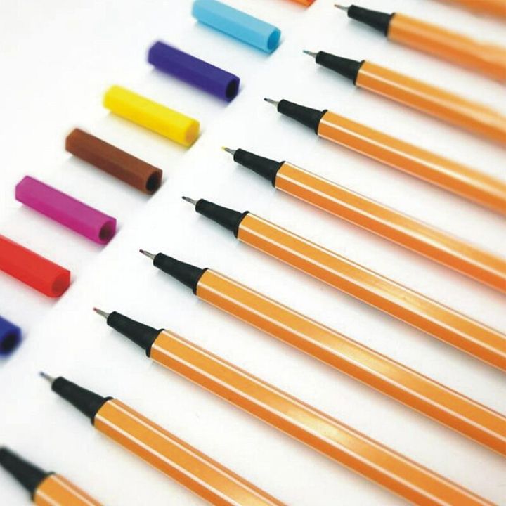 【Hot】 12 Colors Fineliner Set Drawing Pen 0.4Mm Liner Pens Sketch Marker Tiralineas Tekenen Lettering Markers Pennarelli Dessin