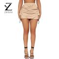 Zentora Women Drawstring Skirt High Waist Cargo Skirt with Drawstring Hem Pockets Stylish Sport Mini Skirt for Women Perfect for Streetwear Summer Fashion Trend in Asia High Waist Pleated Skirt. 