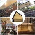 Shade Cloth Outdoor Canopy Rectangle Foldable Terrace Balcony Sun Canopy Sun Shade Net for 2mx4m. 