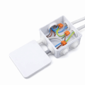 Durable Waterproof IP65 Junction Box ABS DIY Power Case White Wire Shell for Indoor Outdoor Cable Connections. 