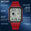 【Tento】SANDA Luxury Fashion Men's Electronic Watches LED Digital Wristwatch 50M Waterproof Sports Casual Watch for Male Clock Relogios. 