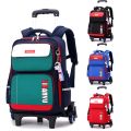 Student Rolling Backpacks for Primary School Children Trolley School Backpack Wheeled Bag Back To School Backpacks with Wheels. 