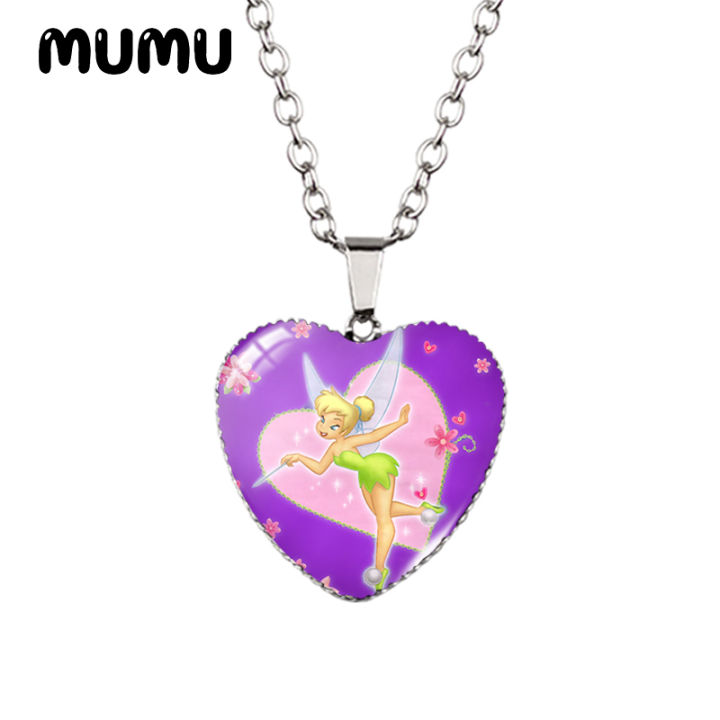2022%20New%20Tinkerbell%20Heart%20Necklace%20Fairy%20Glass%20Printed%20Photo%20Pendant%20Handmade%20Jewelry%20S%20Children%20-%20Image%202
