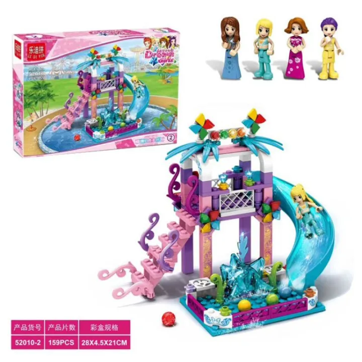 Dream%20Girls%20Play%20Paradise%20Scene%20Children's%20Puzzle%20Assembling%20Le%20Di%20Pin%20Legos%20Building%20Blocks%20Set%20-%20Image%202