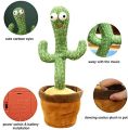 TikTok Dancing Cactus Toy with 60 Popular Songs + 3 Costumes Talking Singing Electric Musical Plush Children Toys Repeats Imitating Mimicking Voice. 