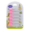 Infant Baby Safety Pin Set of 6 Pink. 