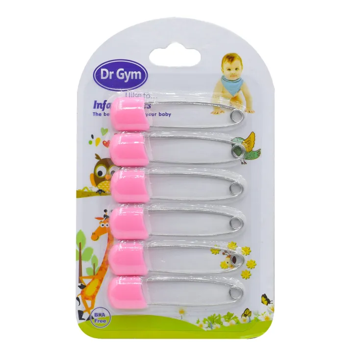 SAFETY PIN (DG-702)  | Head Safety Pins Infant Kids Cloth Nappy Locking Brooch Buckles U-shaped Baby Care Shower Diaper Clips Holder|  |Beaby|